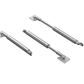 Durable Silver Metal Support Struts Three Pieces For Furniture Machinery