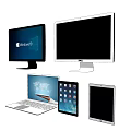 Various Computer Devices Including Windows 8 Monitor Dell Display Laptop And Tablets