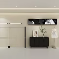 Elegant Light Luxury Clothing Store Interior With Sleek Display Racks And Round Mirrors