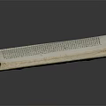 Old Open Book Display With Yellowed Pages And Text Content 3d model