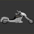 Motorcycle Two-wheeled Motorcycle Cross-country Motorcycle Road Race Motorcycle Motor Vehicle Transport 3d model