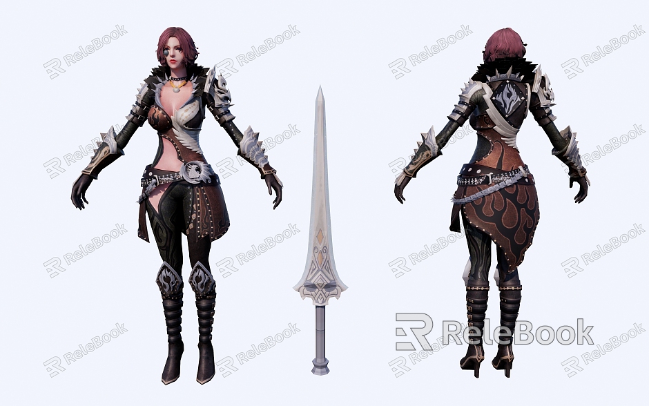 Adventure Captain Adventurer Female Swordsman Female General model