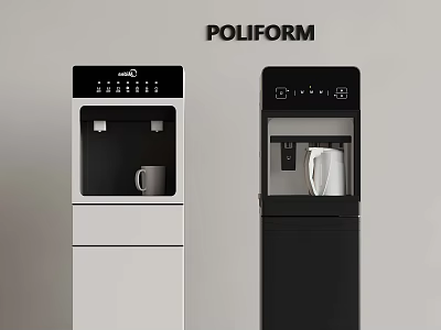 POLIFORM Modern Water Dispensers With White And Black Stylish Design For Home Office Use 3d model