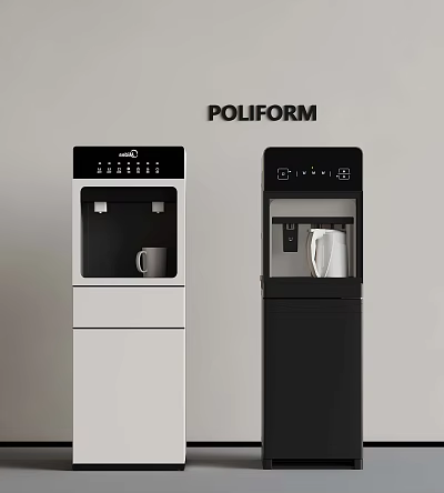 POLIFORM Modern Water Dispensers With White And Black Stylish Design For Home Office Use 3d model