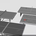 Variety of Ping Pong Tables as Sports Equipment with Different Designs and Sturdy Frames