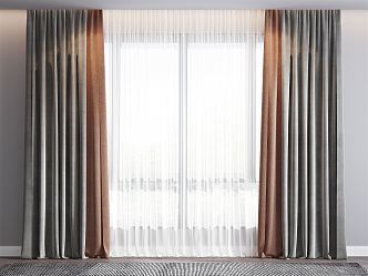 Modern Curtains 3d model