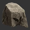 Natural Stone Block With Rough Surface Texture And Architectural Decorative Use