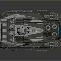 Futuristic Military Tank With Dual Cannons Armored Hull Tracks Cockpit And Advanced Design