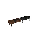 poliform Leather Bench Poliform 3d model
