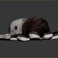 Cute Plush Octopus Home Decor Furniture Toys In Light Gray And Dark Purple