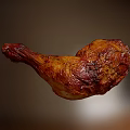 Appetizing Roasted Chicken Leg With Juicy Tender Meat And Crispy Golden Skin