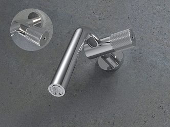 Modern faucet wall-mounted basin faucet 3d model