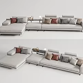 Modern Corner Sofa Minotti Multiplayer Sofa Multiplayer Sofa 3d model