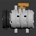 Industrial Mechanical Equipment With White Black Body And Yellow Top Connectors