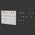 Medical Devices With Colorful Cards Featuring Various Symbols And Text Elements