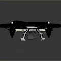 Sleek Black Quadcopter Drone With Four Propellers And Modern Design