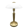 Sleek Modern Table Lamp With White Shade And Gold Metal Base