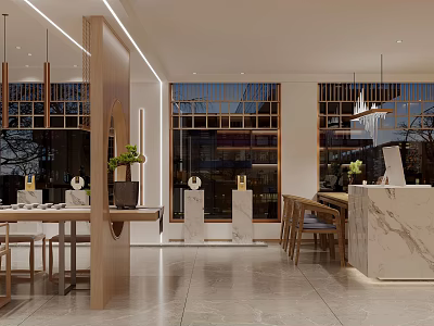 Modern Kitchen Specialty Store With Open Layout And Contemporary Interior Design 3d model