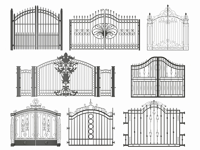 Jieu Gate Villa Iron Gate 3d model