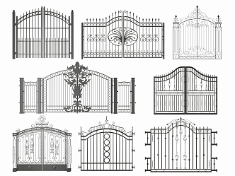 Jieu Gate Villa Iron Gate 3d model