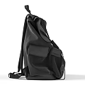 Durable Black Backpack With Comfortable Straps And Multiple Pockets For Daily Use