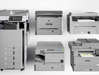 Printer Copier Office Equipment 3d model