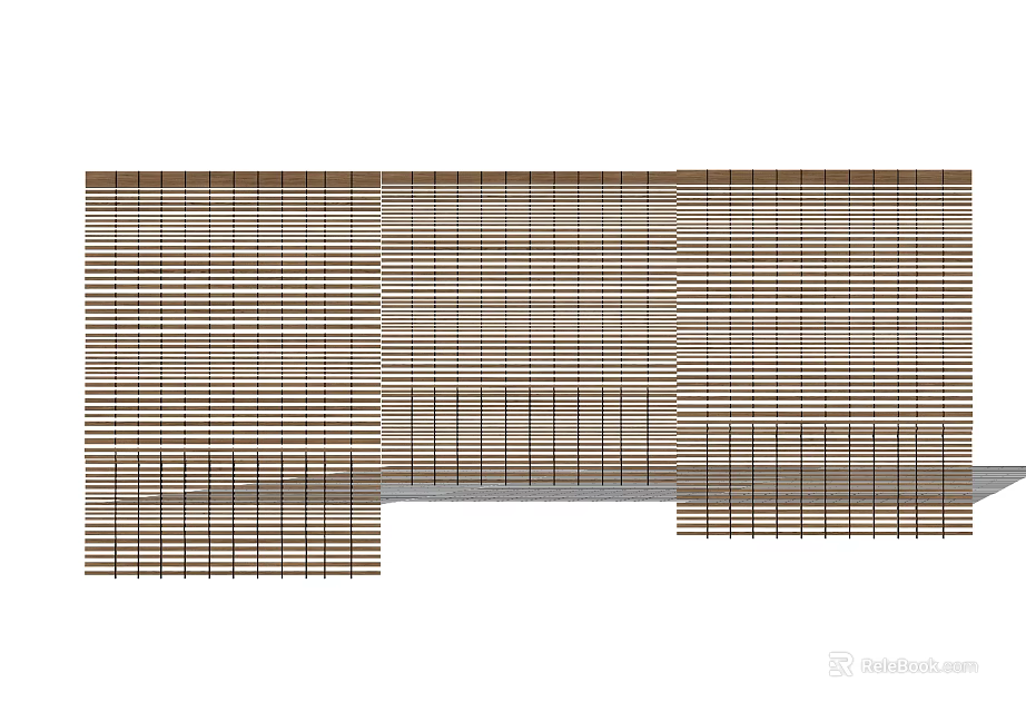 Elegant Modern Venetian Blinds With Horizontal Slats For Home Window Decoration 3d model 