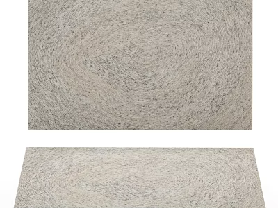 Square Rug with Light Gray Textured Surface for Modern Living Room Decor 3d model