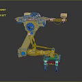 Modern Robot Arm Robot Arm Mechanical Arm Robot Arm Robot Head 3d model