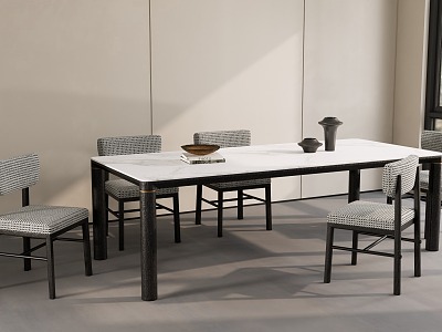 Modern HC28 Dining Table and Chair Combination model