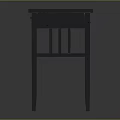 Dark Gray Wooden Side Table with Copper Textured Top and Single Drawer