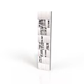 Modern Vertical Building Model With White Exterior And Geometric Window Design