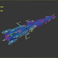 Modern Spaceship Spacecraft 3d model