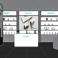 Vivo Retail Store Interior With Electronics Display Smartphones Headphones Showcase And Counter