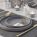 Modern Tableware 3d model