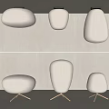 Modern Lighting Combinations Including Hanging Lamps And Table Lamps With White Fabric Shades