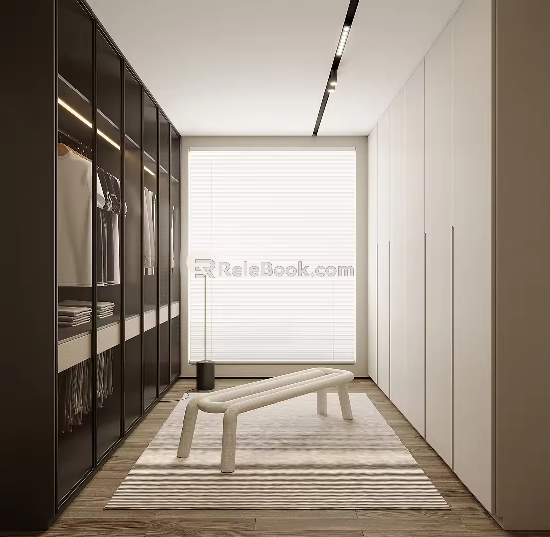 Modern Cloakroom 3d model