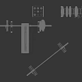Complete Home Gym Sports Equipment Set With Weight Bench Barbells Dumbbells And Rack