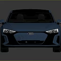 Audi Blue Sports Coupe With Black Roof And Sleek Modern Exterior Design