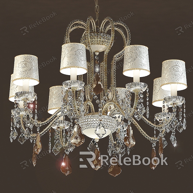 European chandelier lamps main lamp lobby classical crystal model