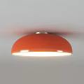 Orange And White Ceiling Lights With Transparent Bulbs Modern Home Decor 3d model