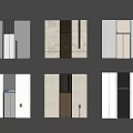 Modern Door Designs Featuring Gray White Brown Colors And Minimalist Styles