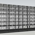 Steel Structure Building Frame With Industrial Metal Support Beams And Structural Framework 3d model