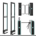 Sports Equipment Security Gates And Turnstiles For Stadium Access Control Systems