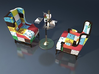 New Dining Table Chair Combination Dining Table 3d model