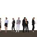 Office Figure Standing Figure 3d model