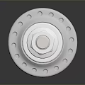 Bicycle Metal Hub With Silver Finish Durable Structure And Precision Bolts