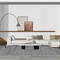 Modern Sofa Coffee Table Combination Sofa Coffee Table 3d model