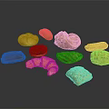 Assorted Baked Pastries Collection With Croissants Buns Chocolate Toppings And Nutty Varieties