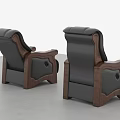 Modern Ergonomic Office Chair With Adjustable Height Lumbar Support And Leather Upholstery For Home Office